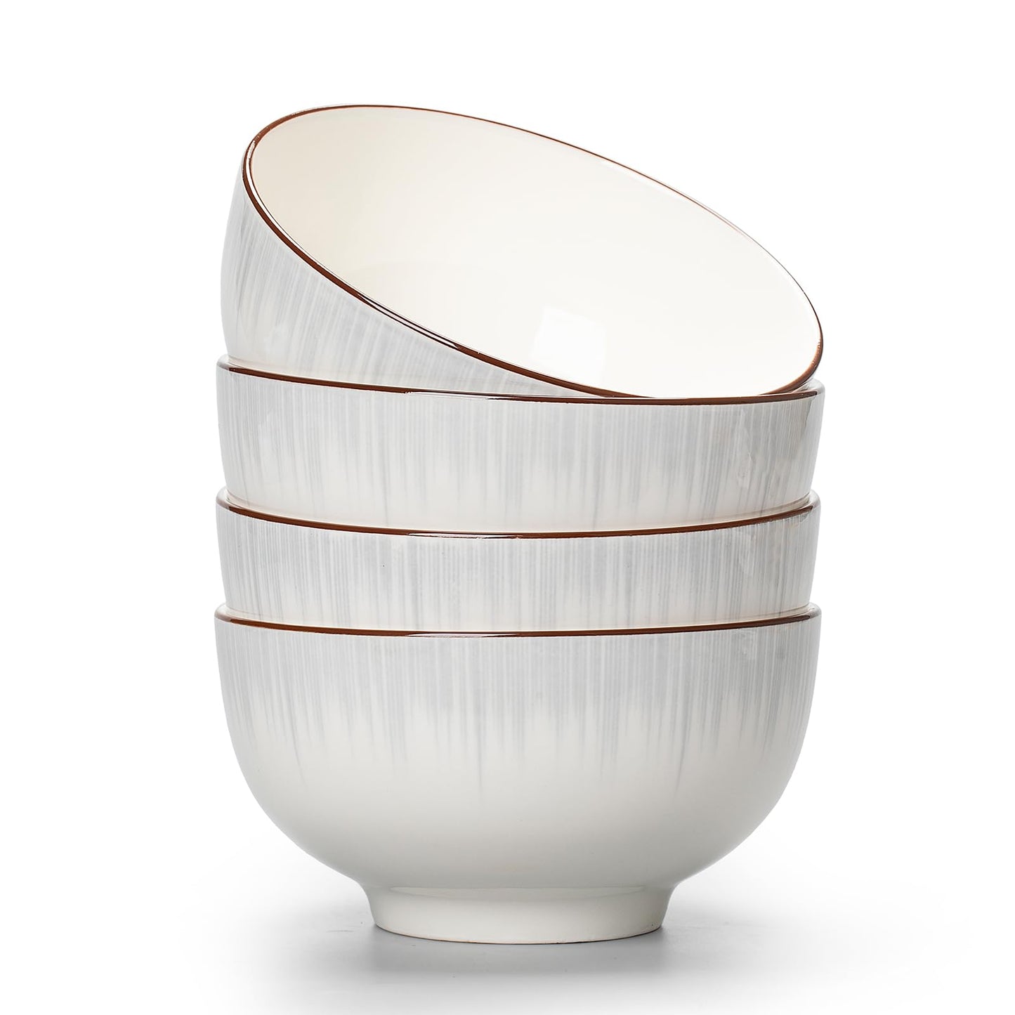 Ceramic Cereal Bowls Set of 4 - 700ml (15x8cm) Color D